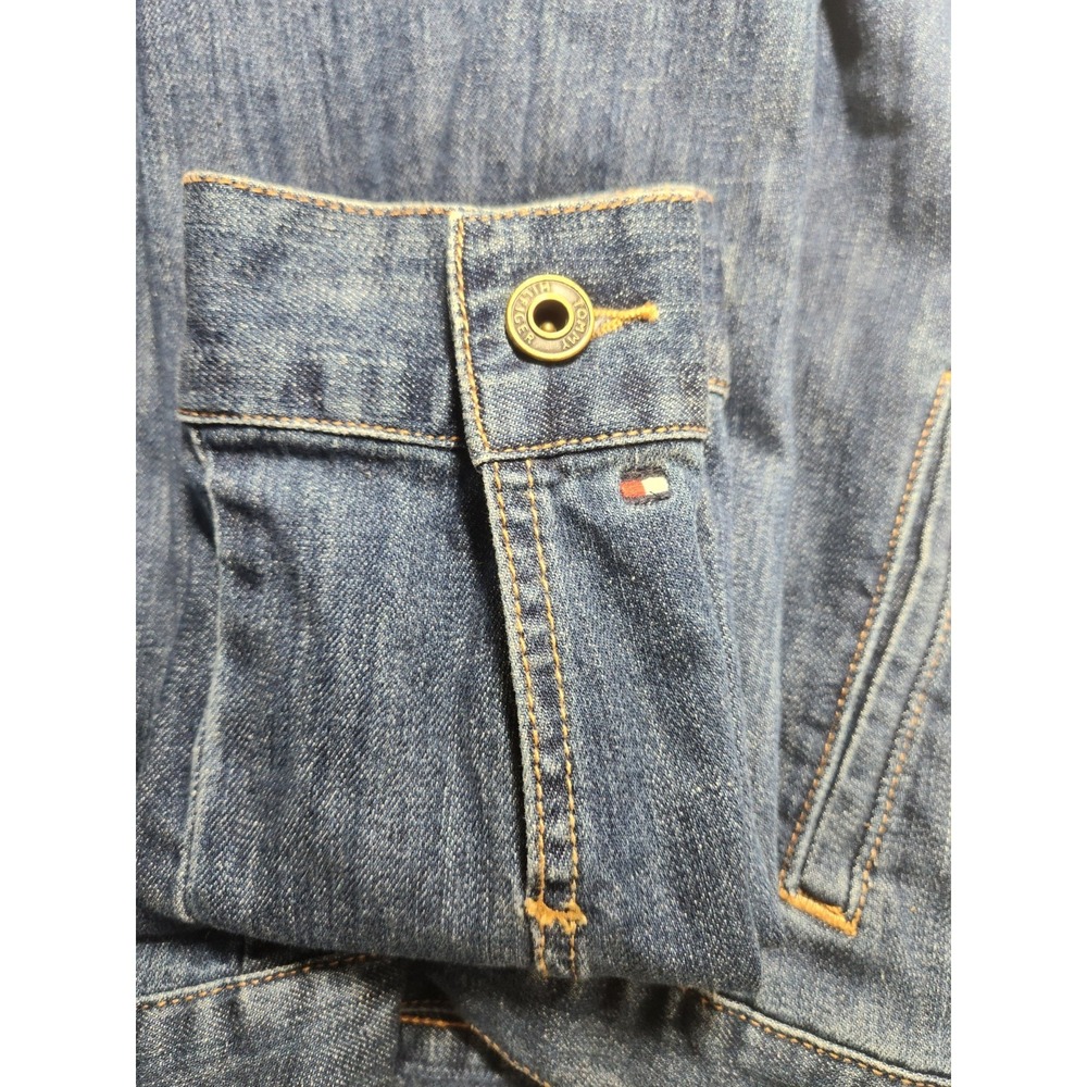 Tommy Hilfiger 2015 Denim Jacket Women's Size M Fitted - Picture 4 of 13